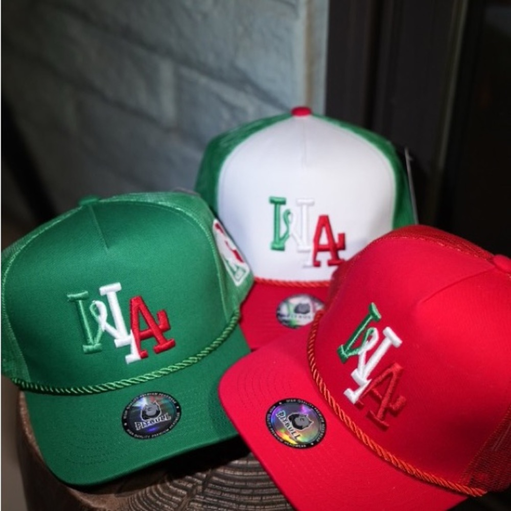 West Los Angeles Snapback Cap SET Red, Green, & White